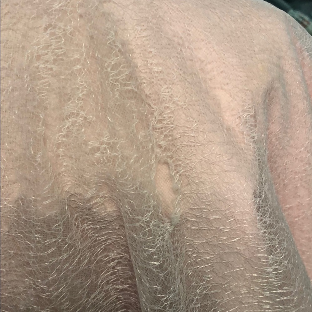 White by Vera Wang crepe & tulle T-back bridesmaid - Picture 4 of 6